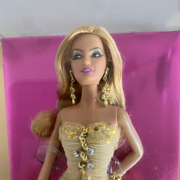 Barbie 50th Anniversary Golden Glamour Doll - Picture 2 of 5